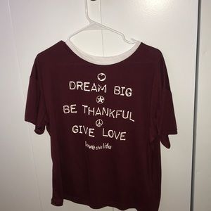 Maroon tee